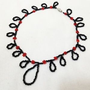 Handmaid beaded choker